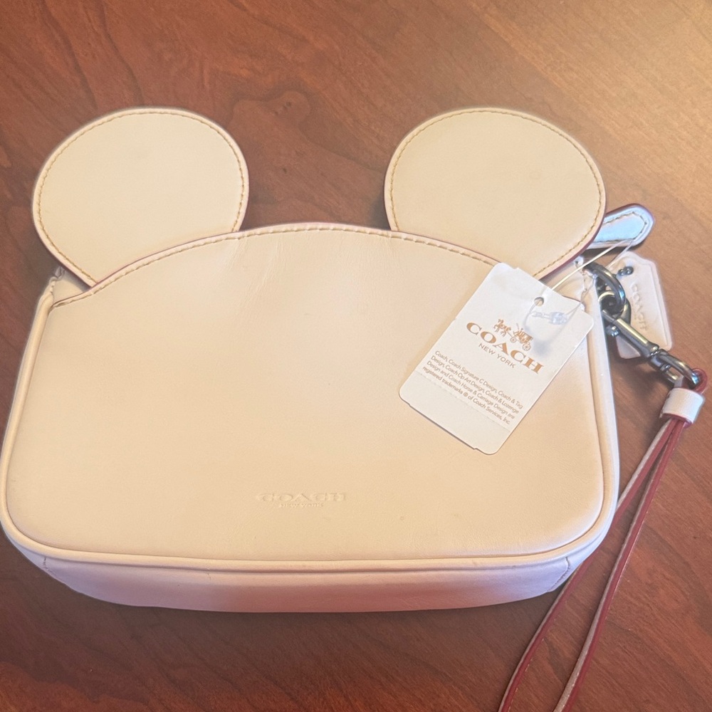 Coach Cream Mickey Mouse Ear Bag